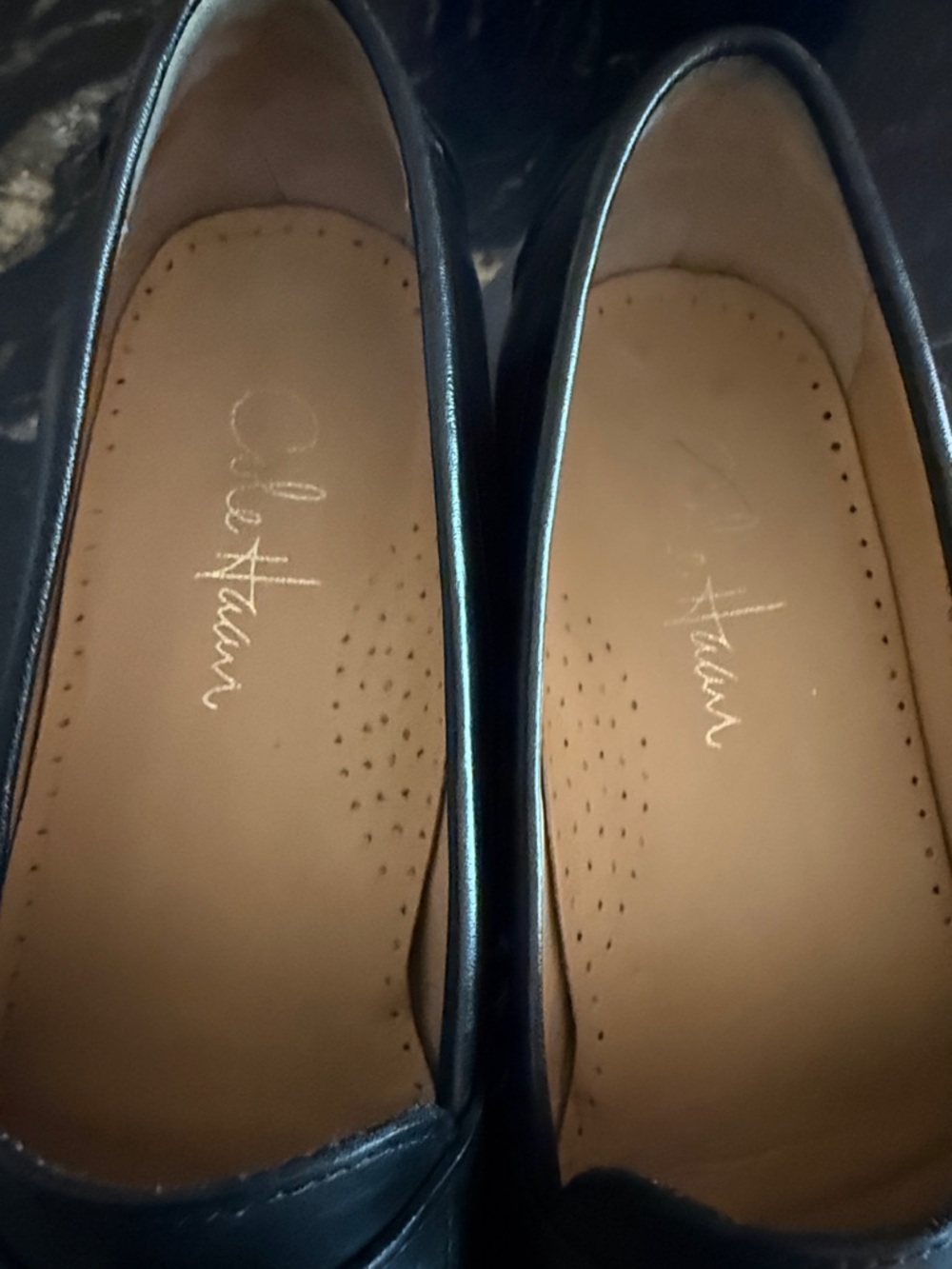 Cole Haan Black Leather Penny Loafers - Picture 2 of 4